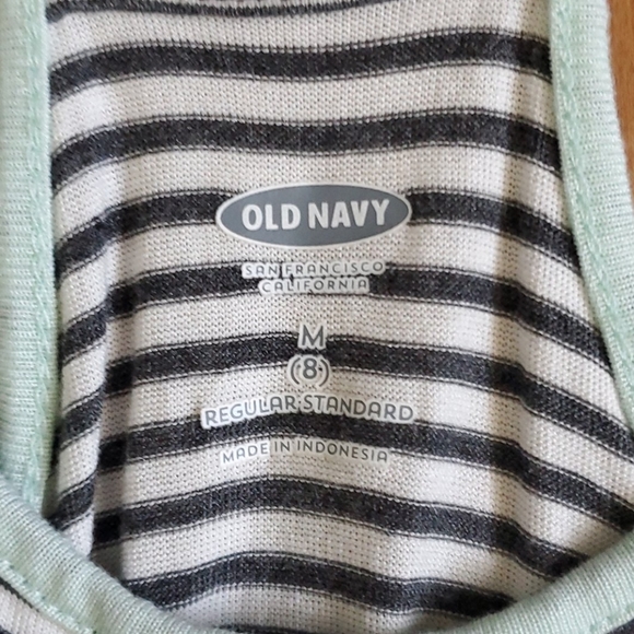 3 for $10 Old Navy Racerback Knit Stripe Shorts Romper medium size 8 - Picture 3 of 3